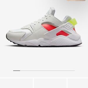 Kids White and Red Sneakers